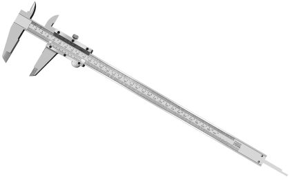 Stainless Steel Vernier Caliper, 0-12 Inch / 300mm, Inch/Metric, 0.001" / 0.02mm Accuracy
