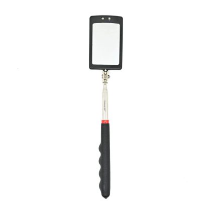 Telescoping LED Lighted Flexible Inspection Mirror 360 Swivel for Extra Viewing