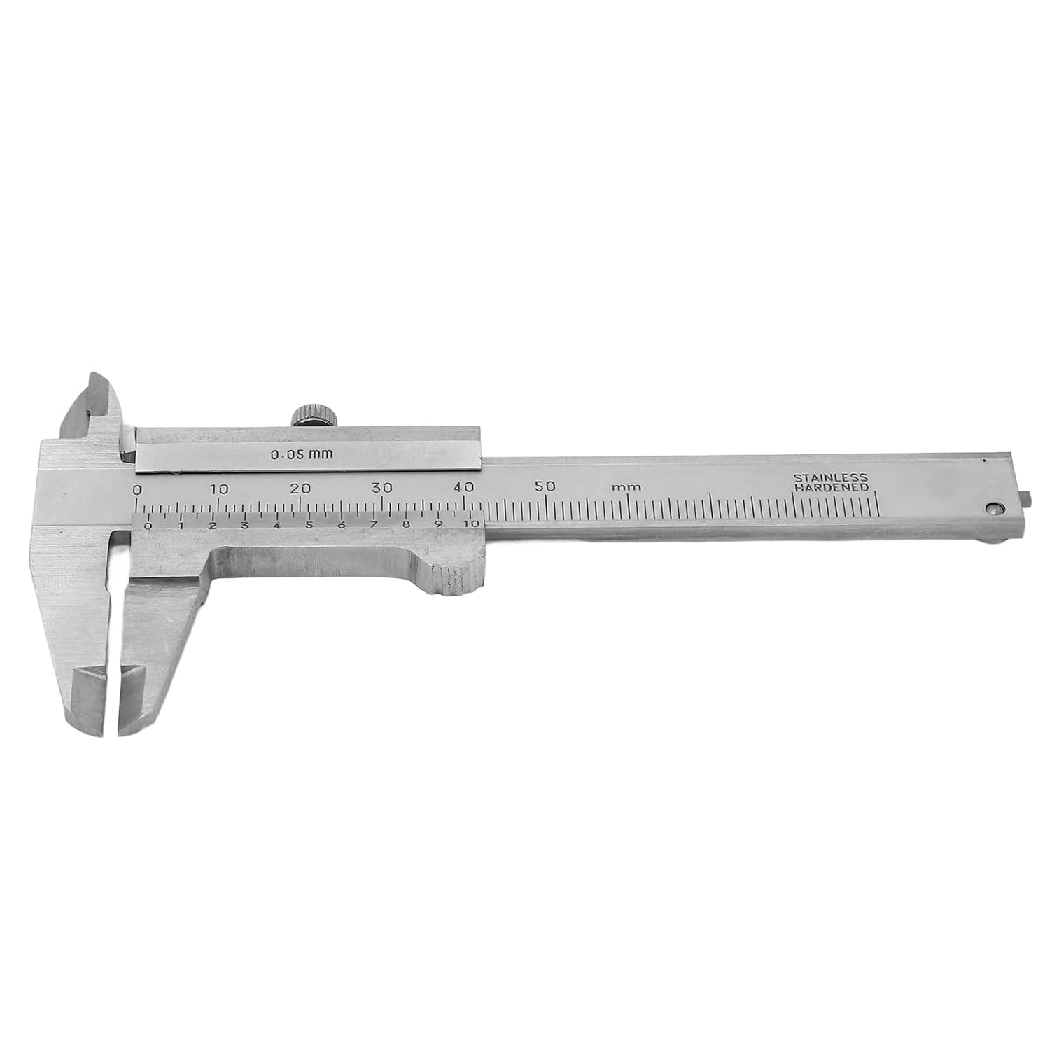 3" Stainless Steel Vernier Caliper, 0-50mm Manual Micrometer with Storage Bag