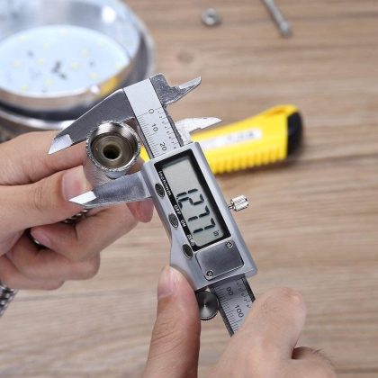 6 Inch Digital Caliper, Stainless Steel, Large LCD, Auto-Off, Inch/mm Conversion