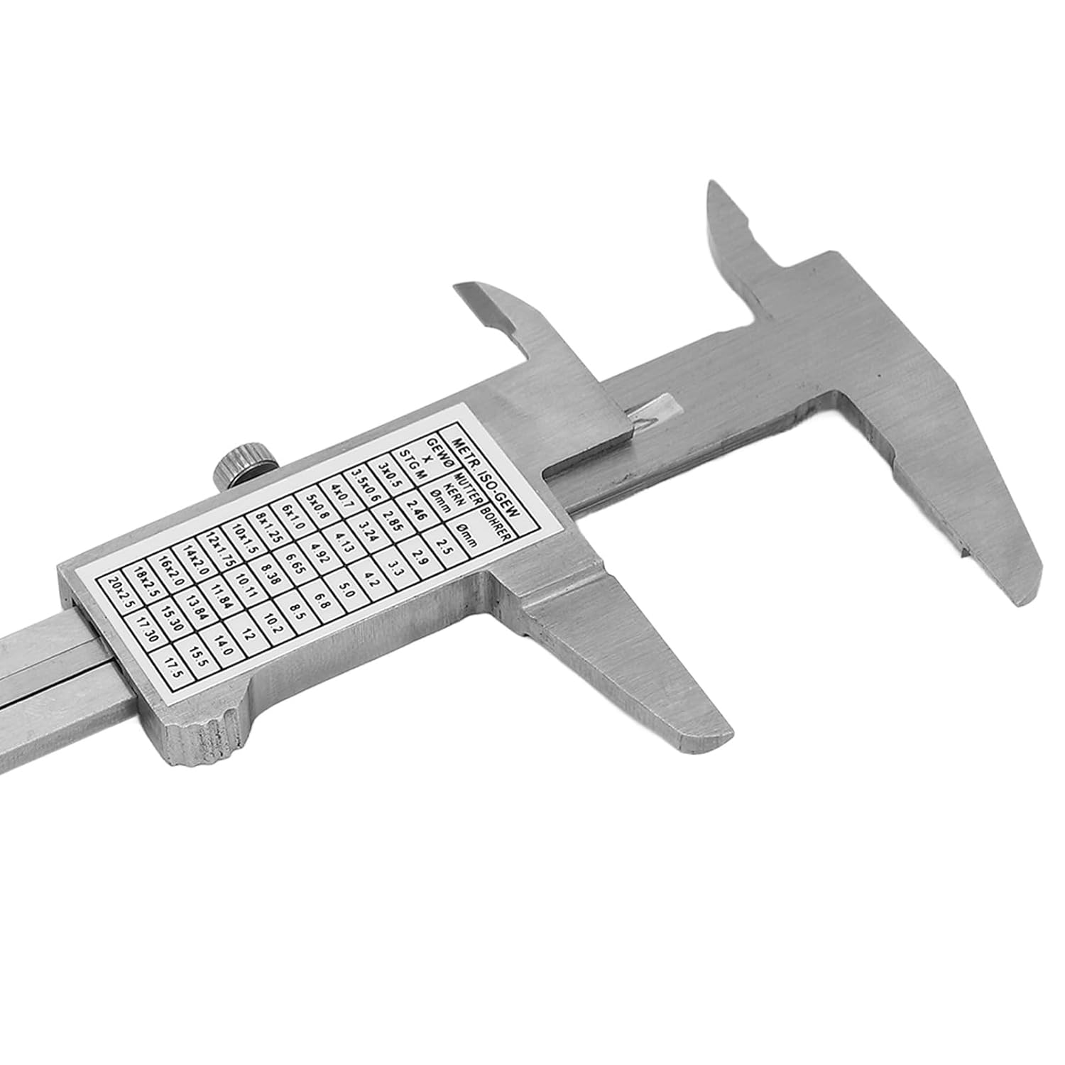 3" Stainless Steel Vernier Caliper, 0-50mm Manual Micrometer with Storage Bag - Image 5