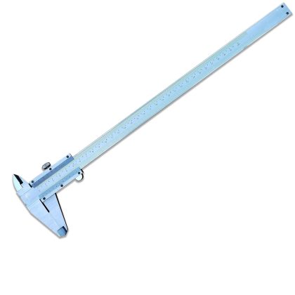 12" Stainless Steel Vernier Caliper, 0-300mm / 0-12in, 0.02mm/0.001in, Inside/Outside/Depth/Step
